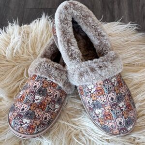 BOBS from Skechers Multicolor Dog Print Slippers